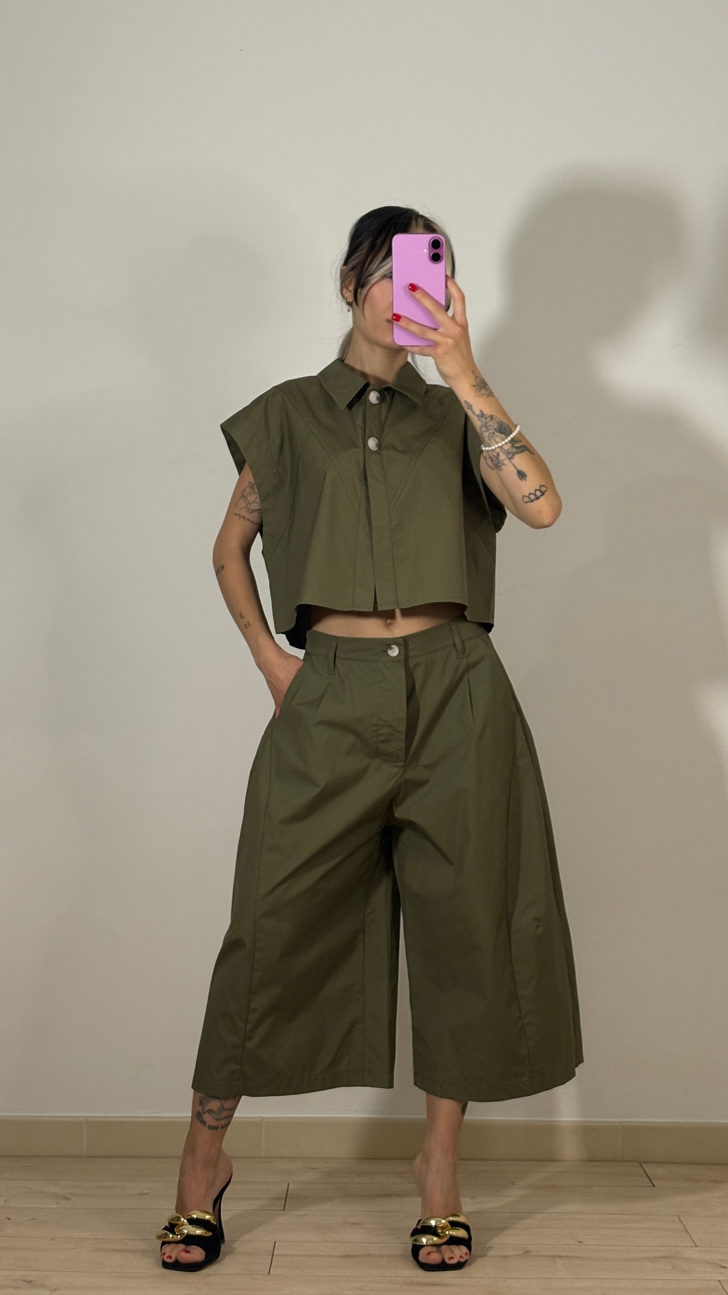 Coordinato Army Chic Verde Oliva