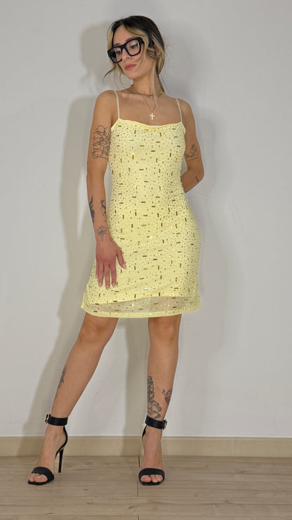 Abito Donna Corto Brillante con Paillettes