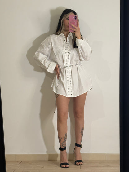 Camicia Abito Lace Up