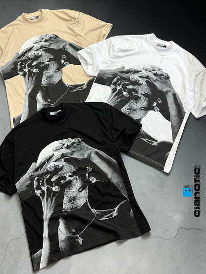 🔥 T-shirt Cianotic Graphic Face – Edizione Urban