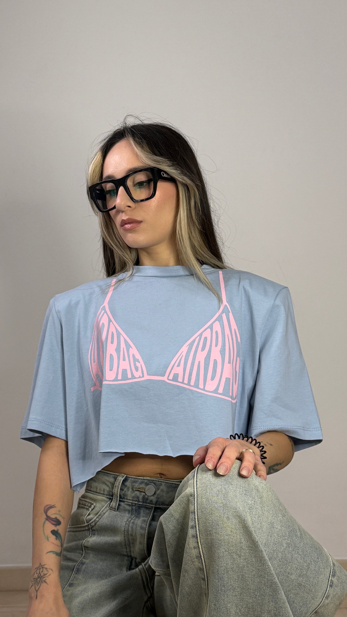 T-shirt Crop Airbag Street