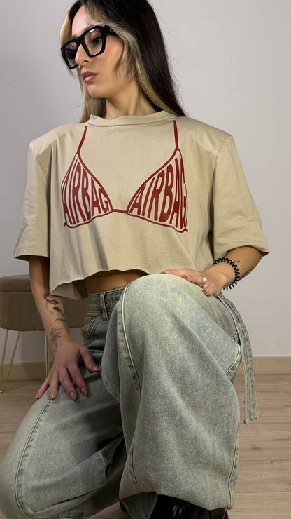 T-shirt Crop Airbag Street