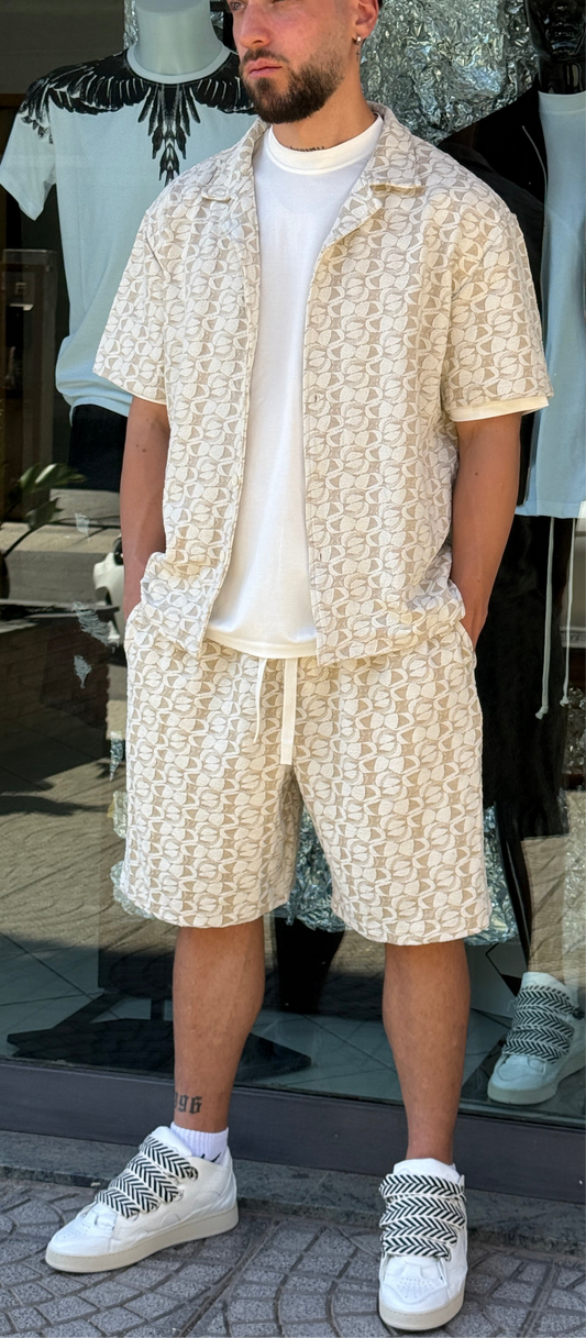 Set “Wave” Coordinato Estivo Beige