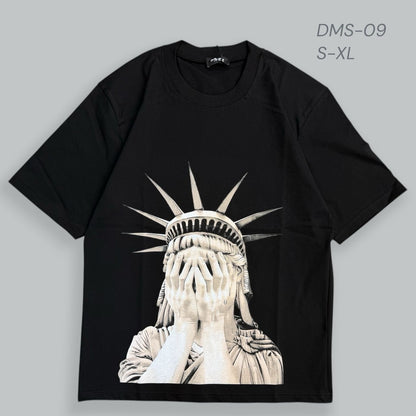 🗽 T-shirt Over Size “Statua della Libertà” Graphic Print
