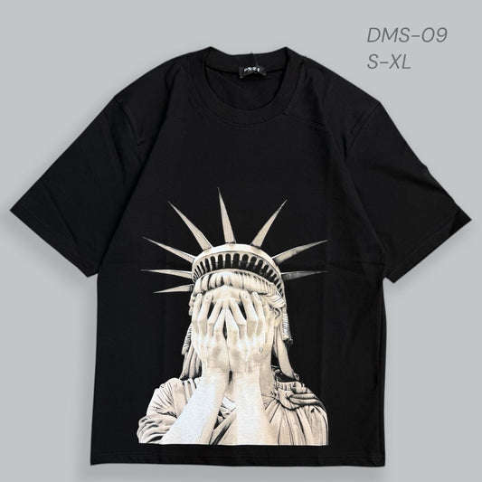 🗽 T-shirt Over Size “Statua della Libertà” Graphic Print