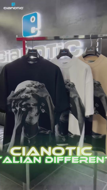 🔥 T-shirt Cianotic Graphic Face – Edizione Urban