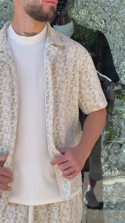 Set “Wave” Coordinato Estivo Beige